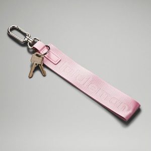 NWT Lululemon Never Lost Keychain: Pink Peony/White Opal